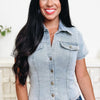 Country Strong Button Down Denim Top