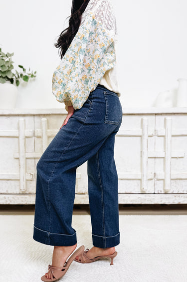 Pretty In Blue By Zenana - Utility Jeans