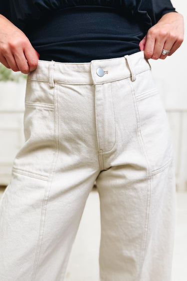 Pleated To Meet You Pants - Natural