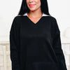 Dual Look Collared Sweater - 5 Colors!