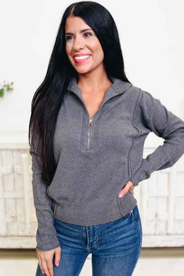 Brand New Day Half Zip Sweater - 11 Colors!