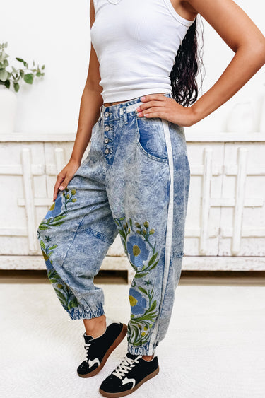 A Little Sunshine Floral Pants - 3 Colors!