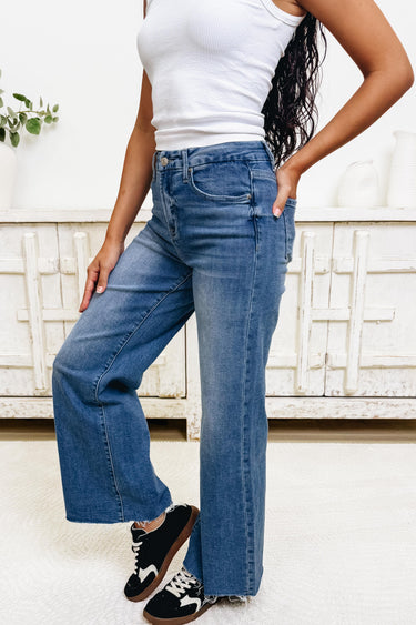 In Your Feels By Zenana - Flare Jeans - Medium