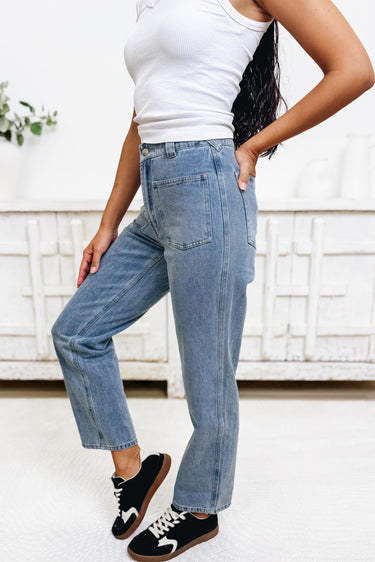Anastasia Wide Leg Pants - Denim