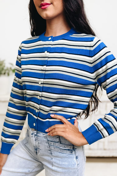 It's A Match Stripe Cardigan