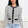Timeless Elegance Striped Cardigan