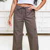 Timeless Check Cargo Pants - Brown Plaid