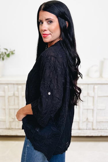 Actual Love Lace Button Down Top - 4 Colors!