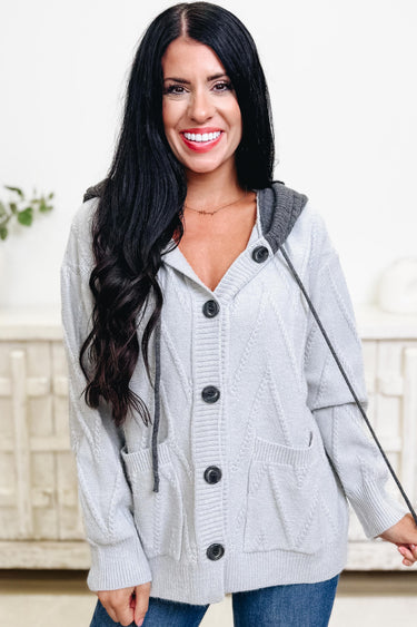 Livin Large Hooded Cardigan - 2 Colors!