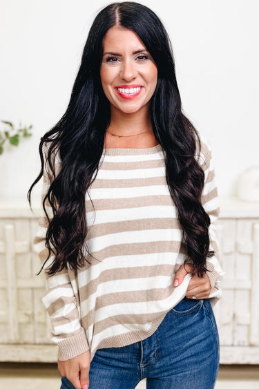 Freeze The Moment Stripe Sweater - 2 Colors!