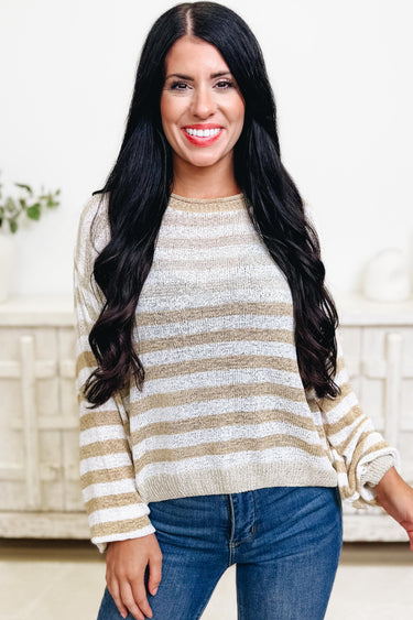 Romance In Stripes Sweater - 2 Colors!