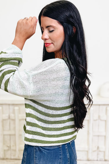 Romance In Stripes Sweater - 2 Colors!