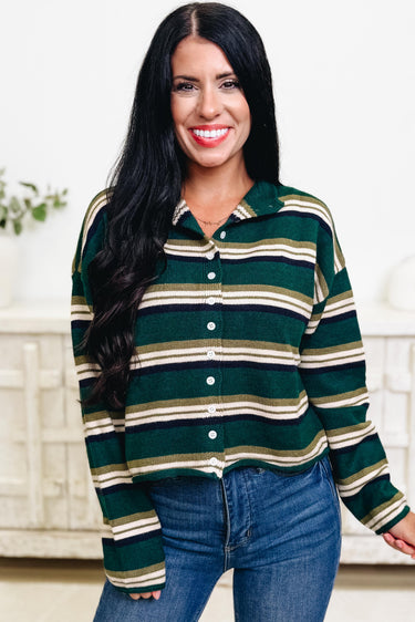 The Check List Stripe Cardigan - 3 Colors!