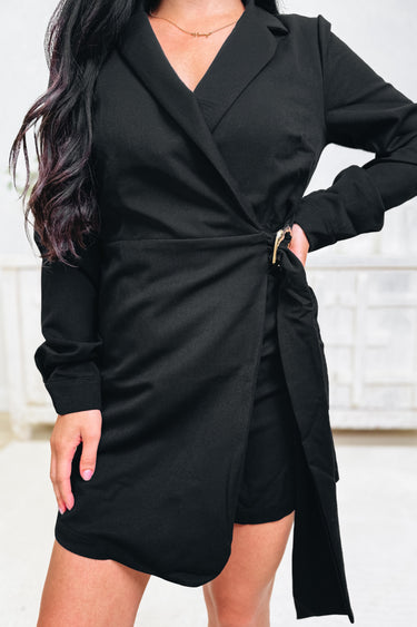 On The Agenda Wrap Romper