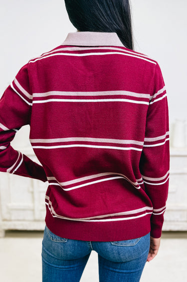 Win The Day Stripe Top - 2 Colors!