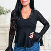 Saving Lace Top - 4 Colors!