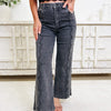The Claire By Anniewear - Wide Leg Scalloped Jeans - 2 Colors!
