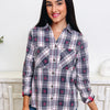 Rising Tide Plaid Top