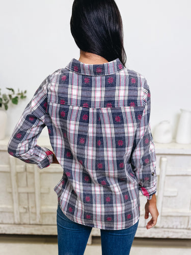 Rising Tide Plaid Top