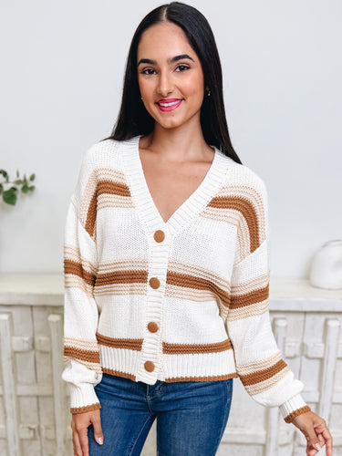 Birthday Cake Stripe Cardigan