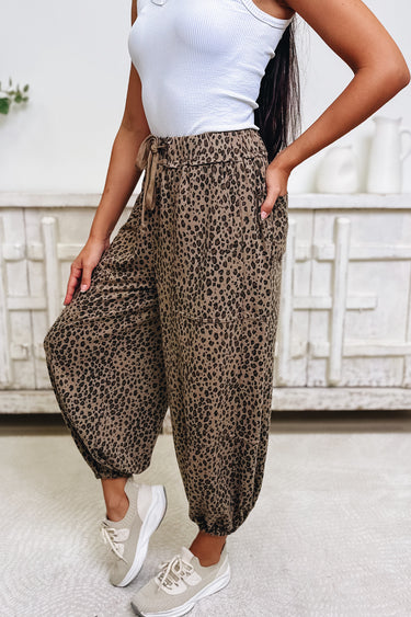 Gaining Ground Leopard Pants - 2 Colors!
