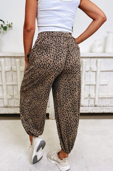 Gaining Ground Leopard Pants - 2 Colors!