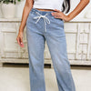 Coast Is Clear By Mica - Wide Leg Jogger Jeans - Light Denim