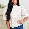Embrace The Cuteness Lace Top - 2 Colors!