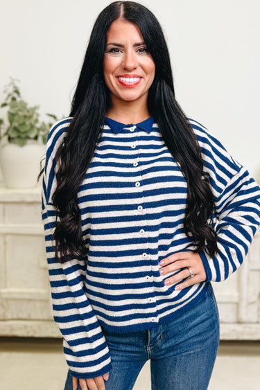 Take Me Back Striped Sweater Cardigan - 3 Colors!