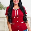Cute & Tie Button Down Top - 3 Colors!