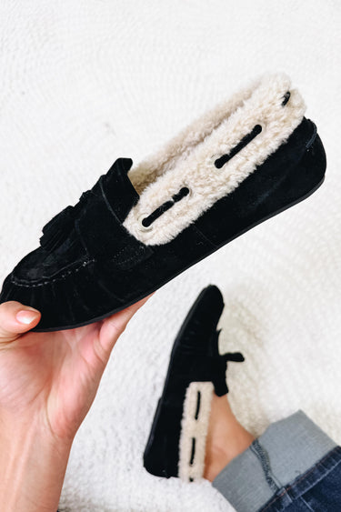 Vintage Havana Zen Flats - Black Suede