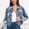 Letters Of Love Floral Denim Jacket