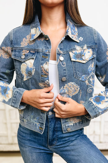 Letters Of Love Floral Denim Jacket