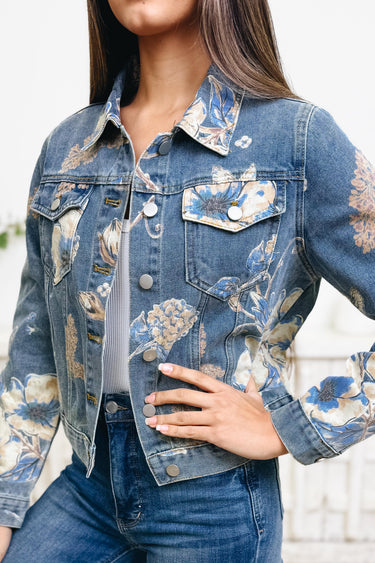 Letters Of Love Floral Denim Jacket