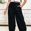 Paige Ruffle Pants - Black