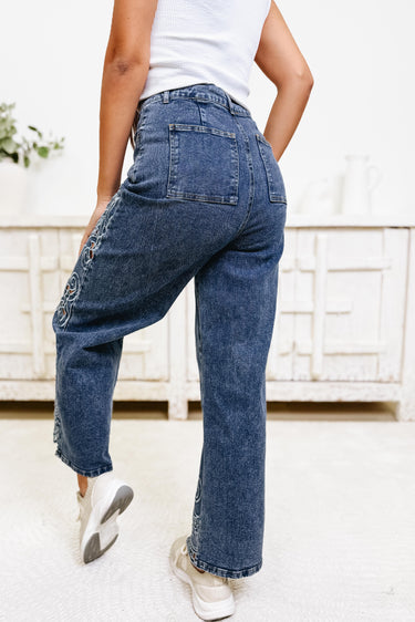 Totally Obsessed By Blue B - Wide Leg Jeans - Medium