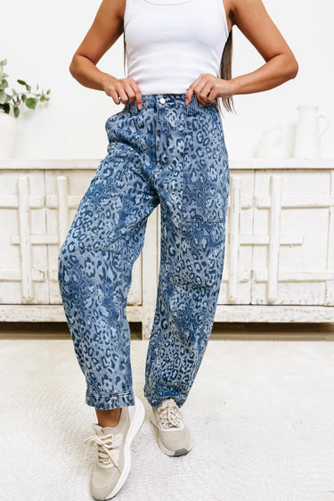 Wildly In Love By Blue B - Barrel Leopard Jeans
