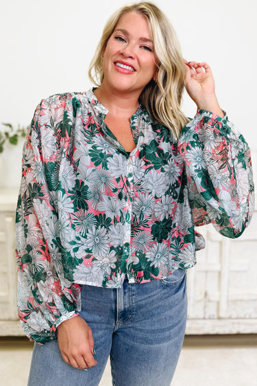 Story Of My Life Floral Top