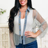 Mesh To Impress Button Down Top