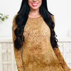 Leopard Haze Paisley Top