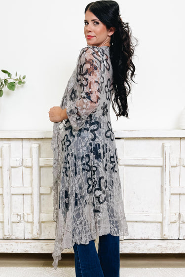 Doodle Me Daisies Duster Cardigan - 2 Colors!