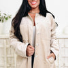 A Hint Of Plaid Corduroy Barn Coat