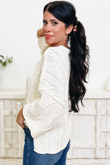 Life Changing Cable Knit Sweater