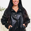 Attention Please Faux Leather Bomber Jacket - 2 Colors!