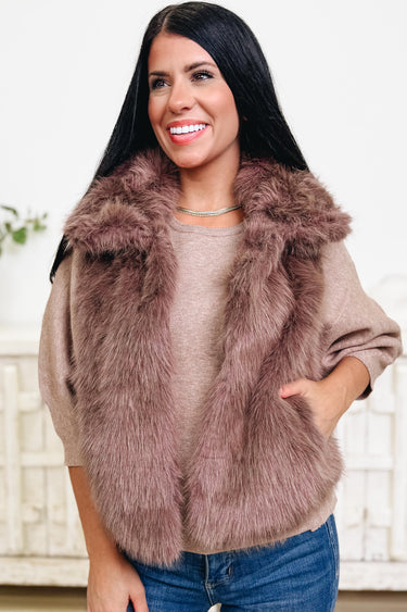 Never Basic Faux Fur Vest - 2 Colors!