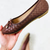 Dorothy Woven Ballet Flats - Brown