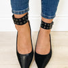Trinee Slingback Ankle Strap Heels - Black