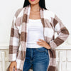 Feels Like Home Plaid Sherpa Coat Jacket - 2 Colors!