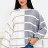 Cup Half Full Striped Sweater - 2 Colors!