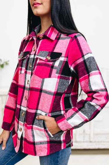 In For A Good Time Plaid Shacket - 2 Colors!